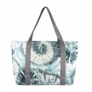 Blue, Gray And White Tie Dye Tote Bag NWOT